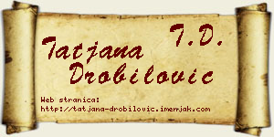 Tatjana Drobilović vizit kartica
